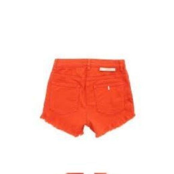 NWT Stella McCartney Kids denim shorts,in orange Size 10 - Picture 2 of 8
